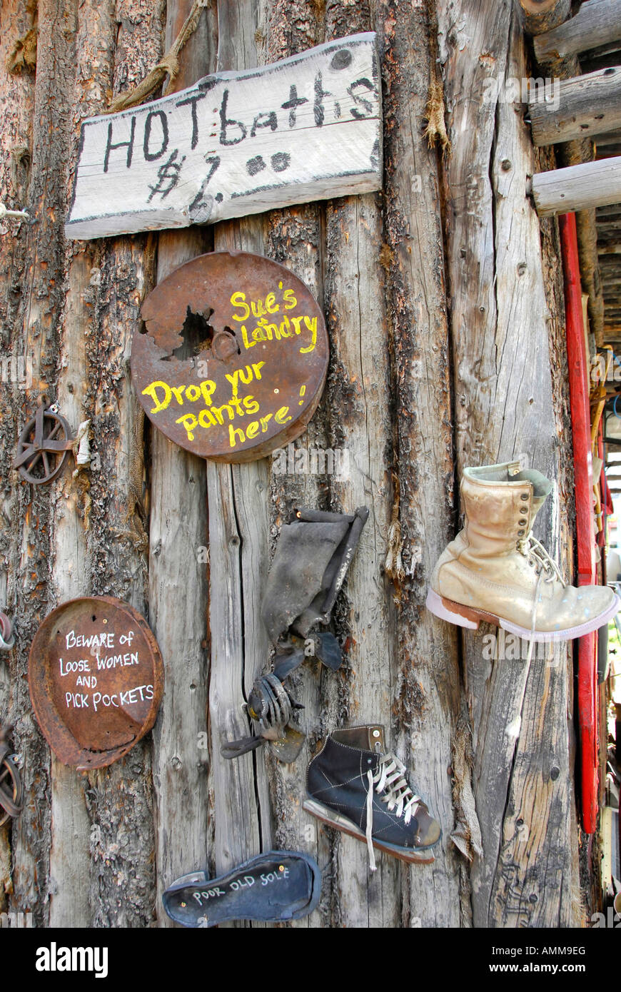 Exterior of The Barracks store shop Carcross Yukon Territory YT Canada