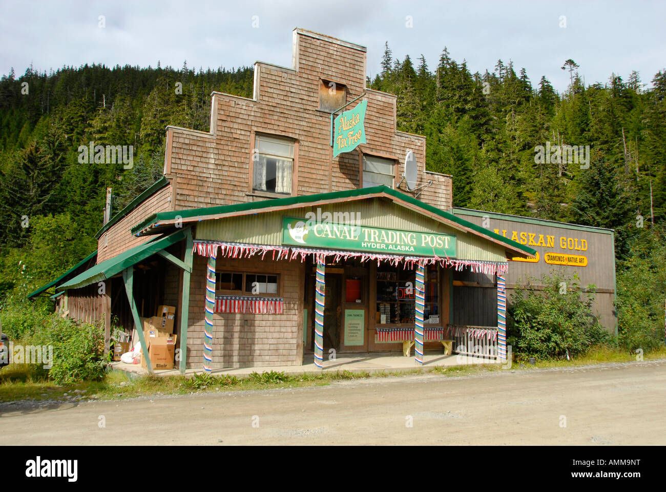 Shops Stores in Hyder Alaska AK United States US border with Stewart BC