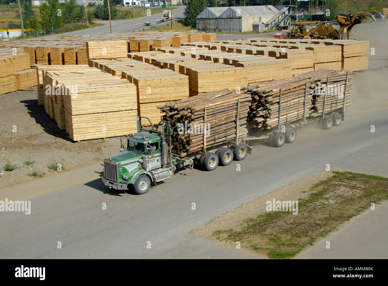 Logging Trucks Transport Lumber Forestry Logging Wood Industry Quesnel