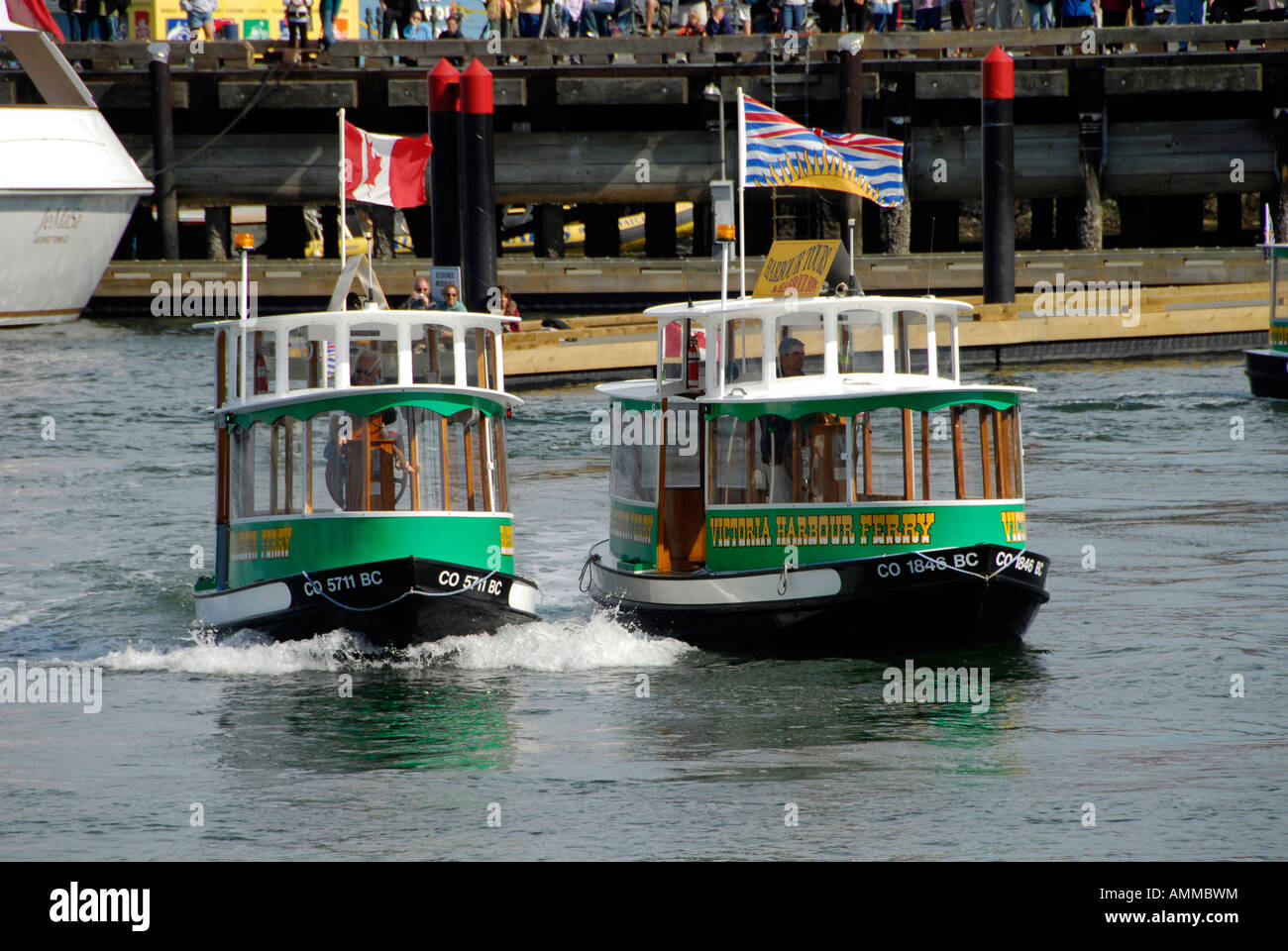 Victoria Inner Harbour Harbor Ferry Ferries Victoria British Columbia Stock Photo: 15295135 - Alamy
