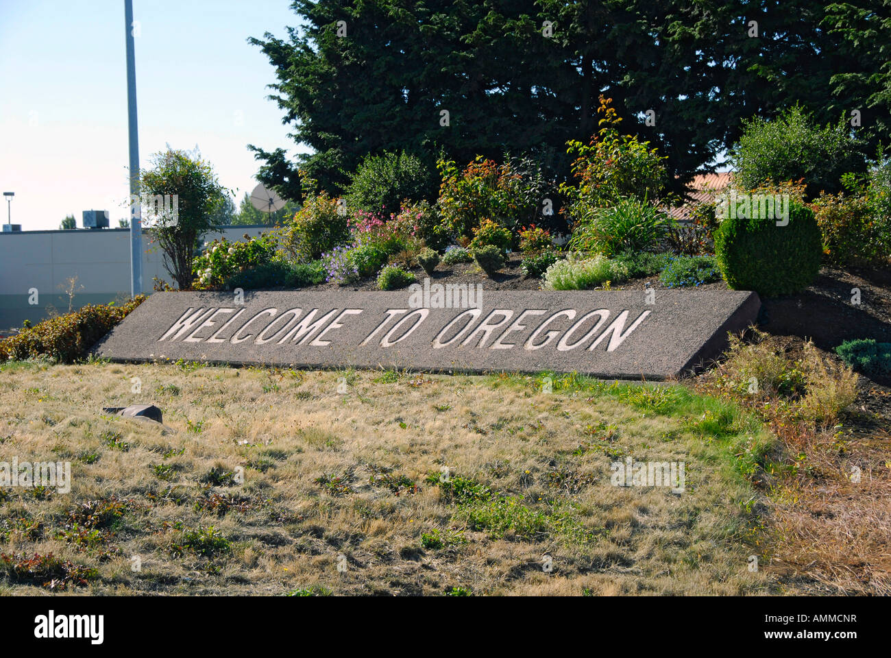 Oregon sign border hires stock photography and images Alamy