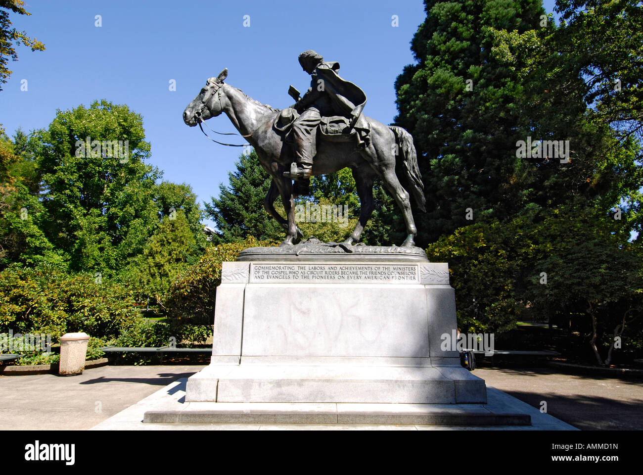 Circuit Rider Horse statue sculpture monument memorial Capitol Building