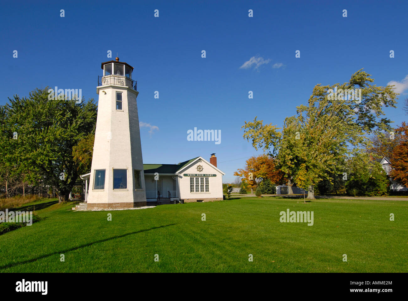 White Rocks In Michigan White Rock Lighthouse located at White Rock Michigan MI Stock Photo - Alamy