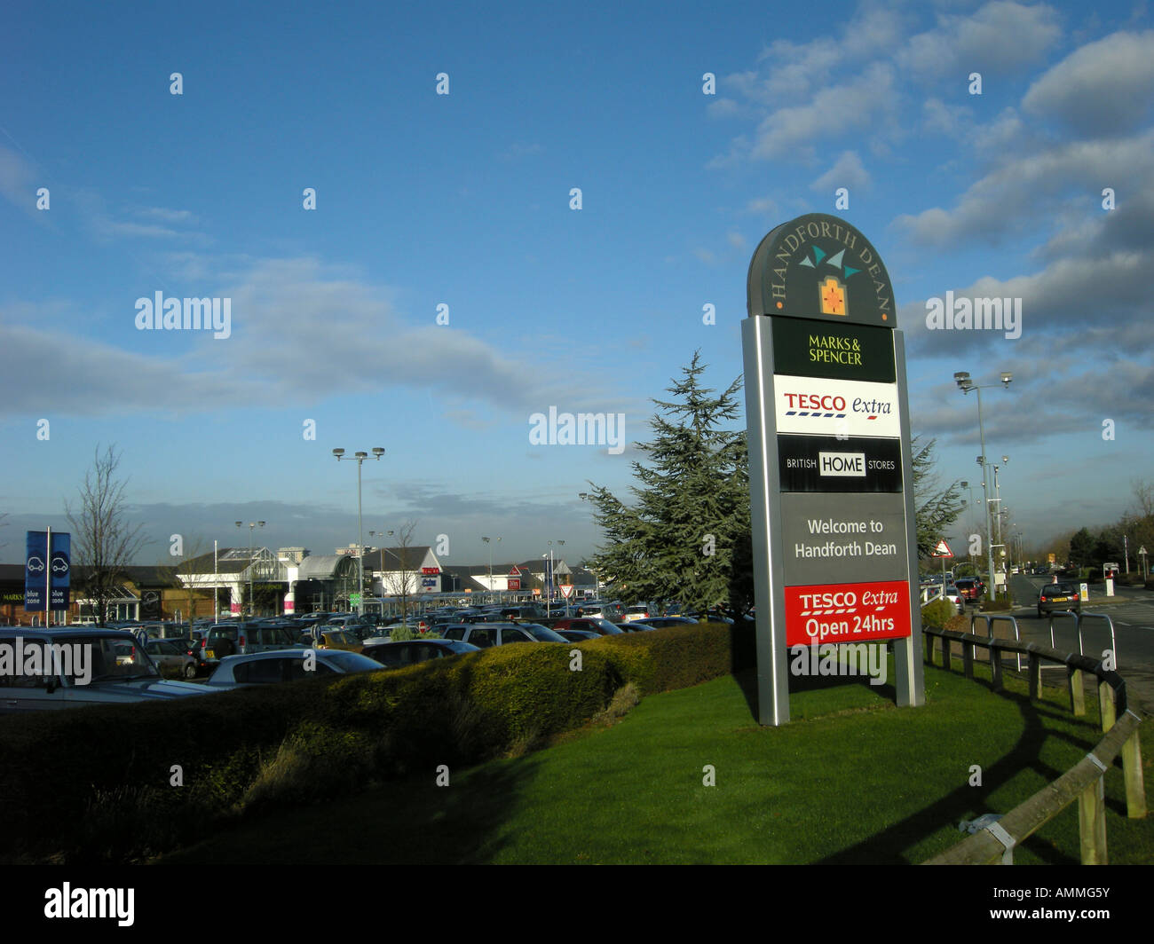 sign outside handforth dean shopping centre Stock Photo