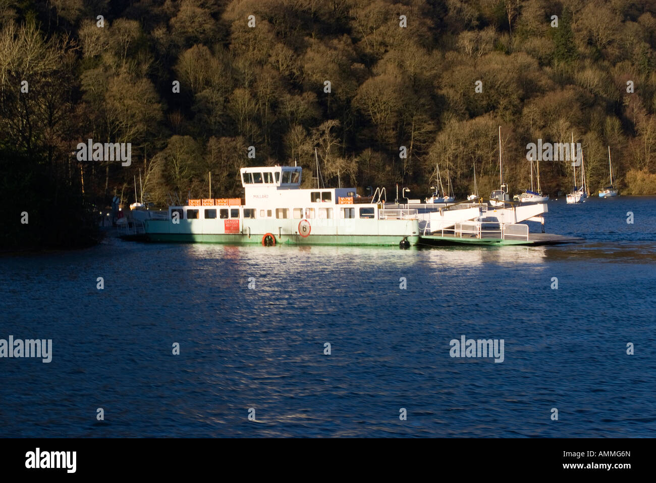 The Ferry Boat Mallard Crossing Lake Windermere at Crow Holme near
