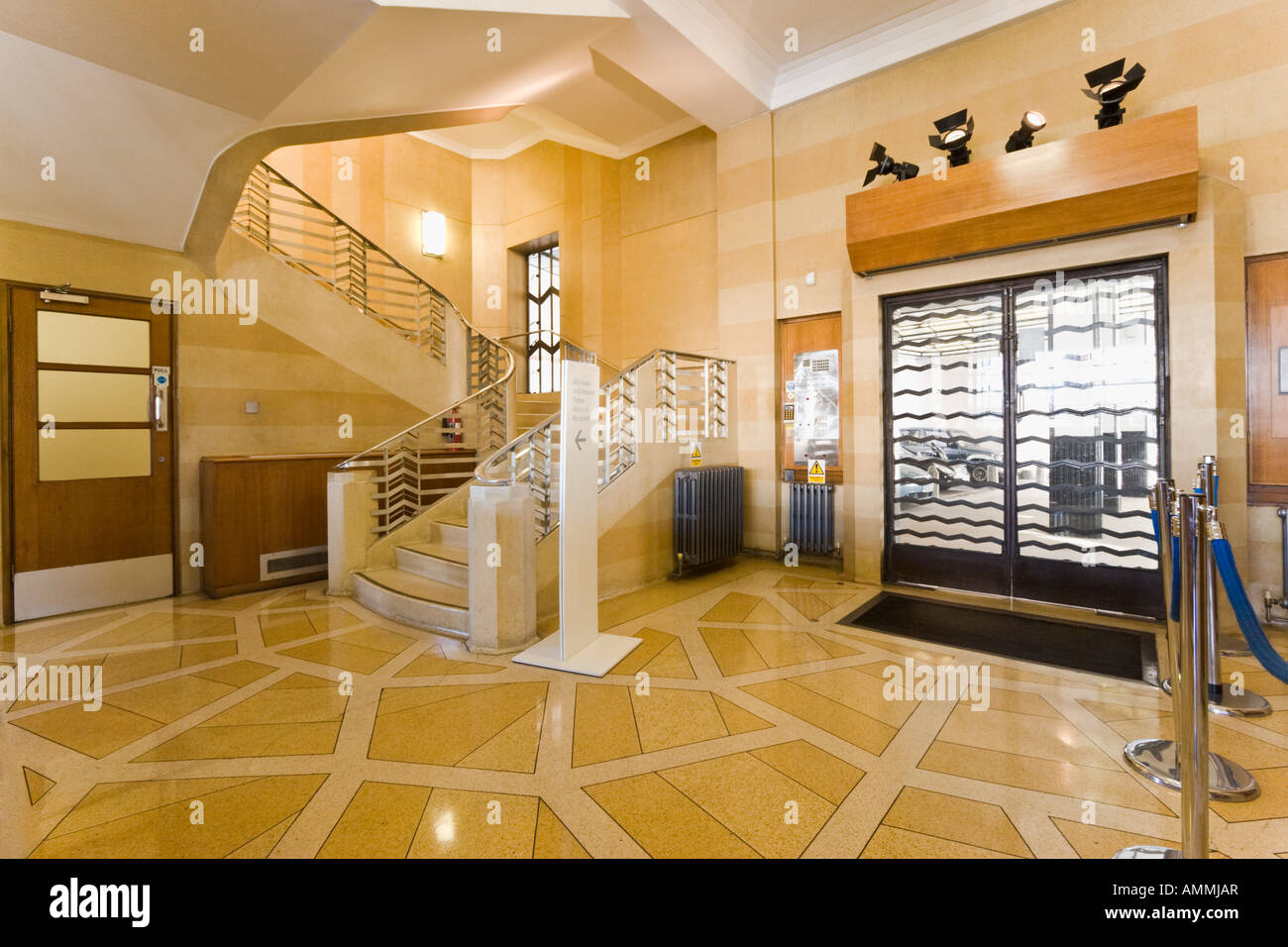 Art Deco Hallway interior St Olaf House London Stock Photo