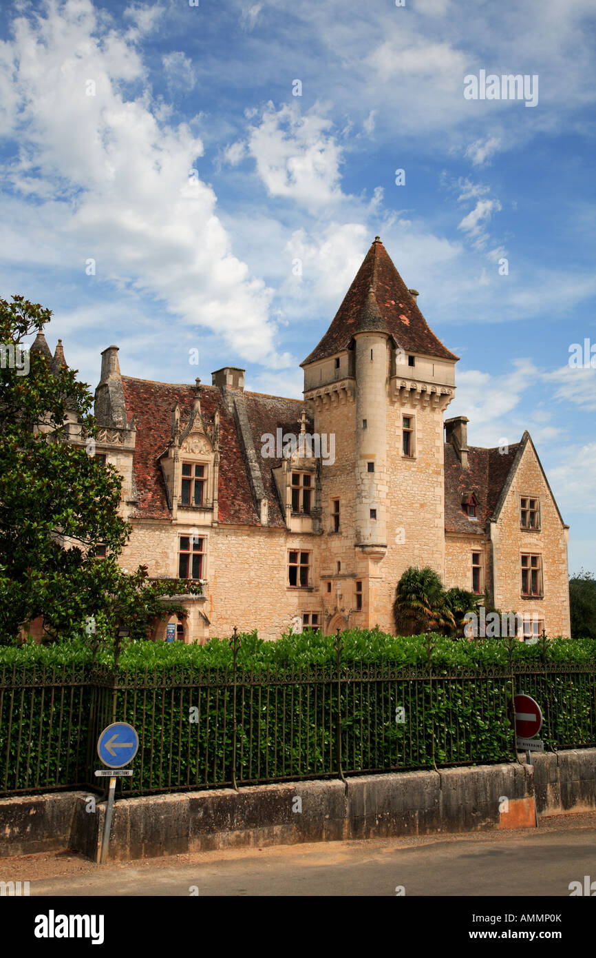 The renaissance Château des Milandes Stock Photo