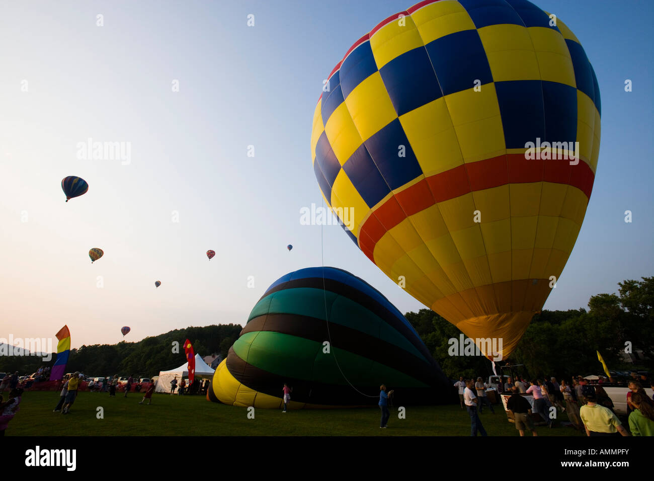 Quechee Balloon Festival in Quechee Vermont USA Stock Photo Alamy