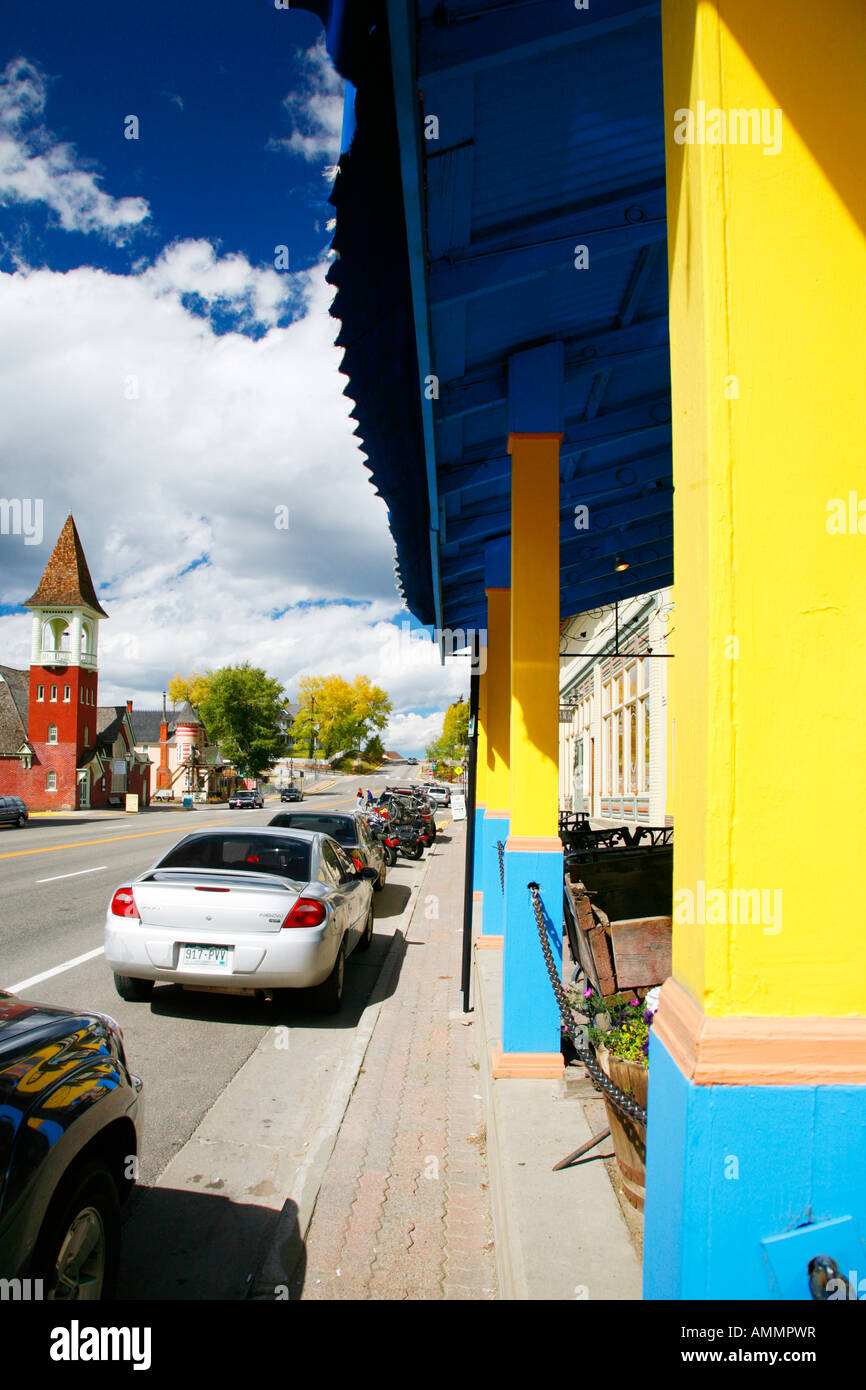 Church on main street, Leadville, Colorado Stock Photo