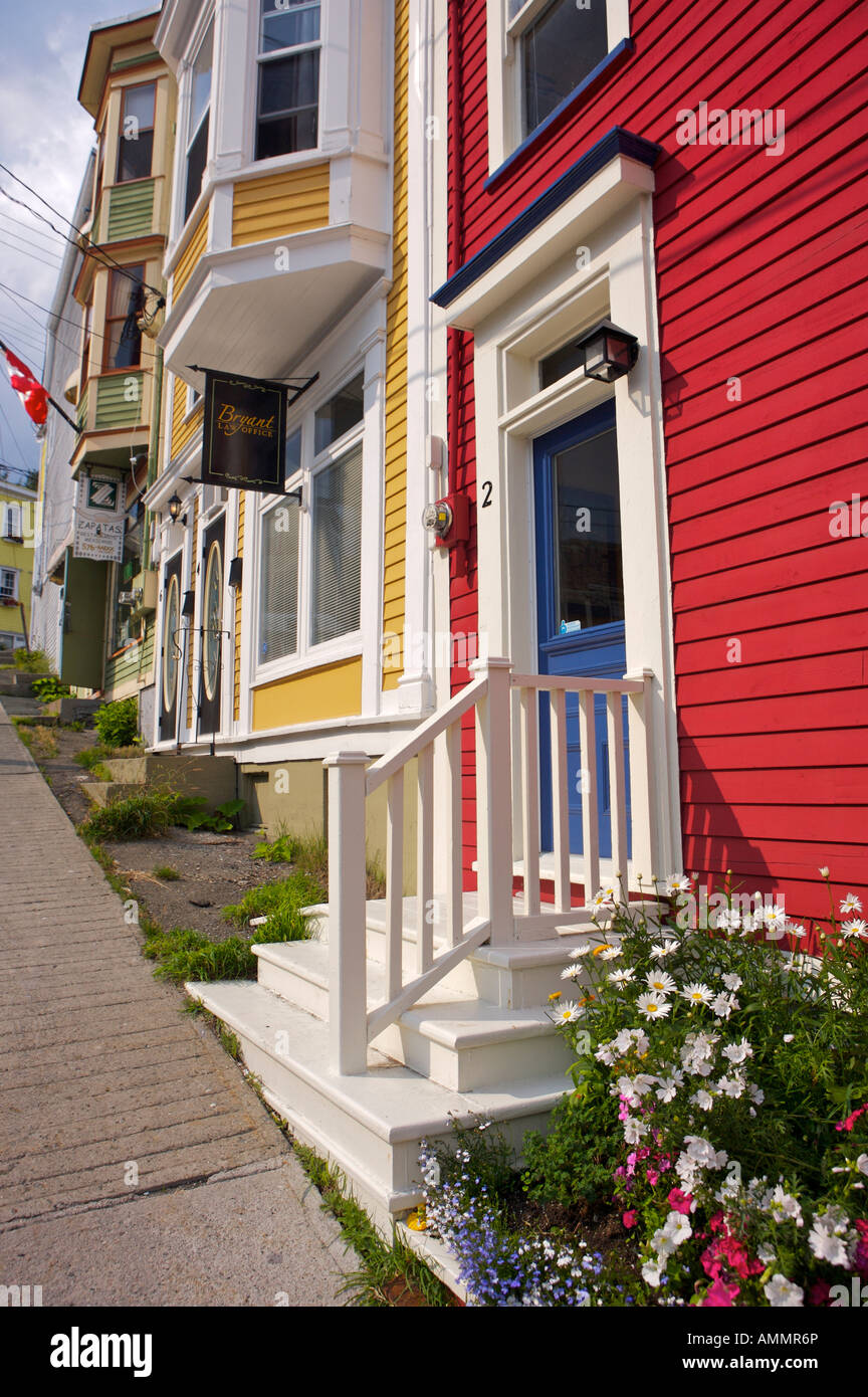 The charming houses in downtown St John's, St John's Bay, Avalon