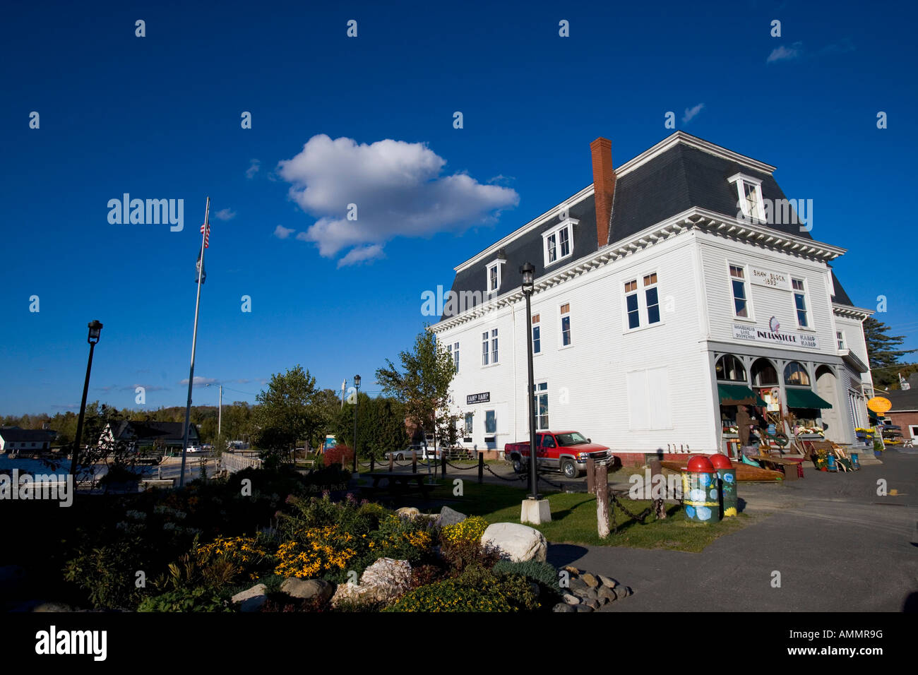 Downtown Greenville Maine USA Stock Photo Alamy