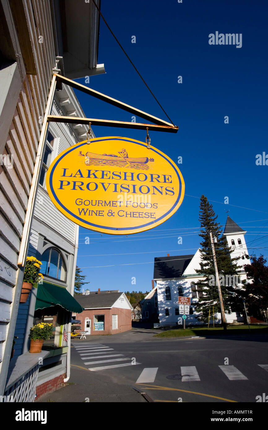 Downtown Greenville Maine USA Stock Photo Alamy