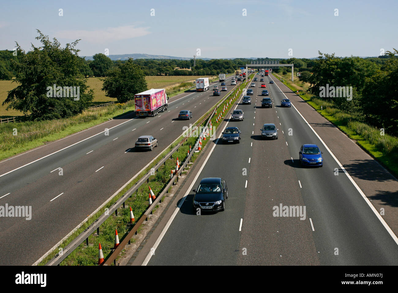 M6 Motorway Cheshire England UK Stock Photo - Alamy