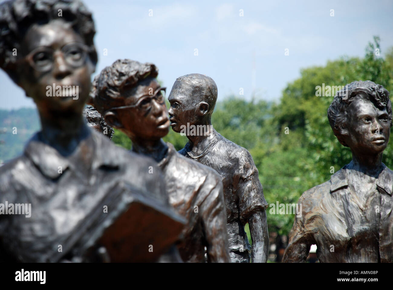 Little Rock Nine memorial Stock Photo