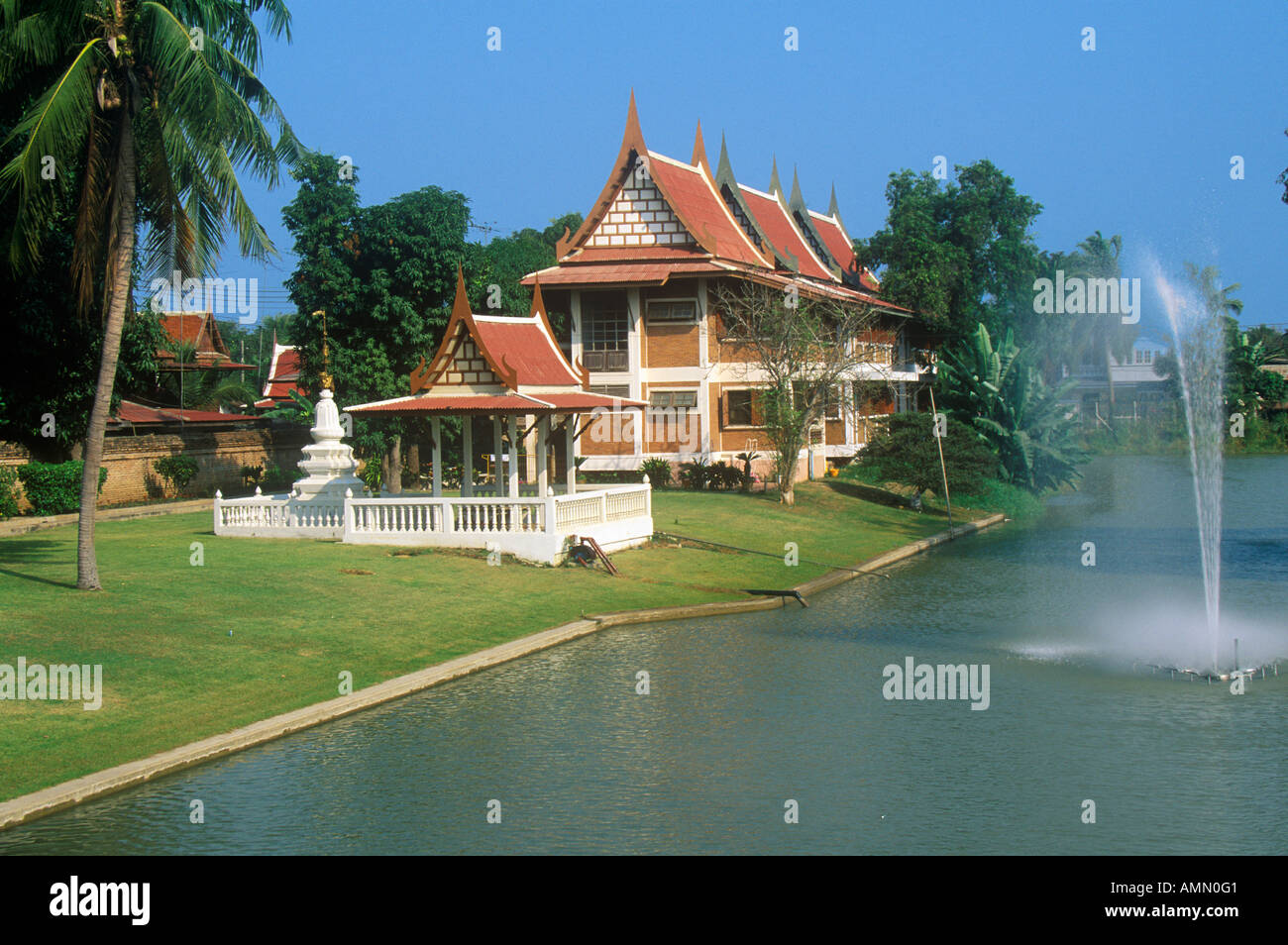 Buddhist Temple in Bangkok Thailand Stock Photo - Alamy