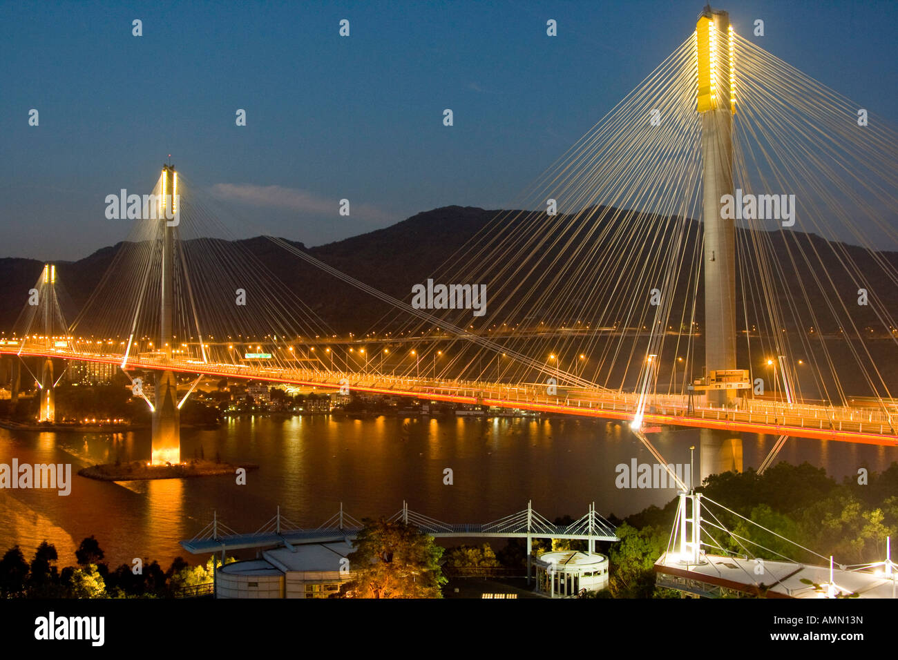Ting Kau Cable Stayed Bridge in Tsing Yi Hong Kong Stock Photo Alamy