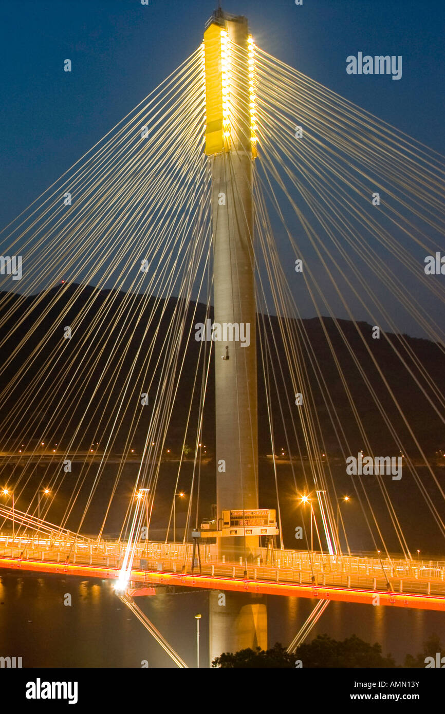 Ting Kau Cable Stayed Bridge in Tsing Yi Hong Kong Stock Photo Alamy