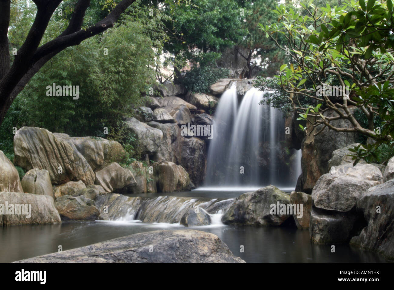 Waterfall Chinese Garden of Friendship in Sydney [Harbour Street, Darling Harbour, Sydney, NSW Waterfall Chinese Garden of Friendship in Sydney [Harbour Street, Darling Harbour, Sydney, NSW