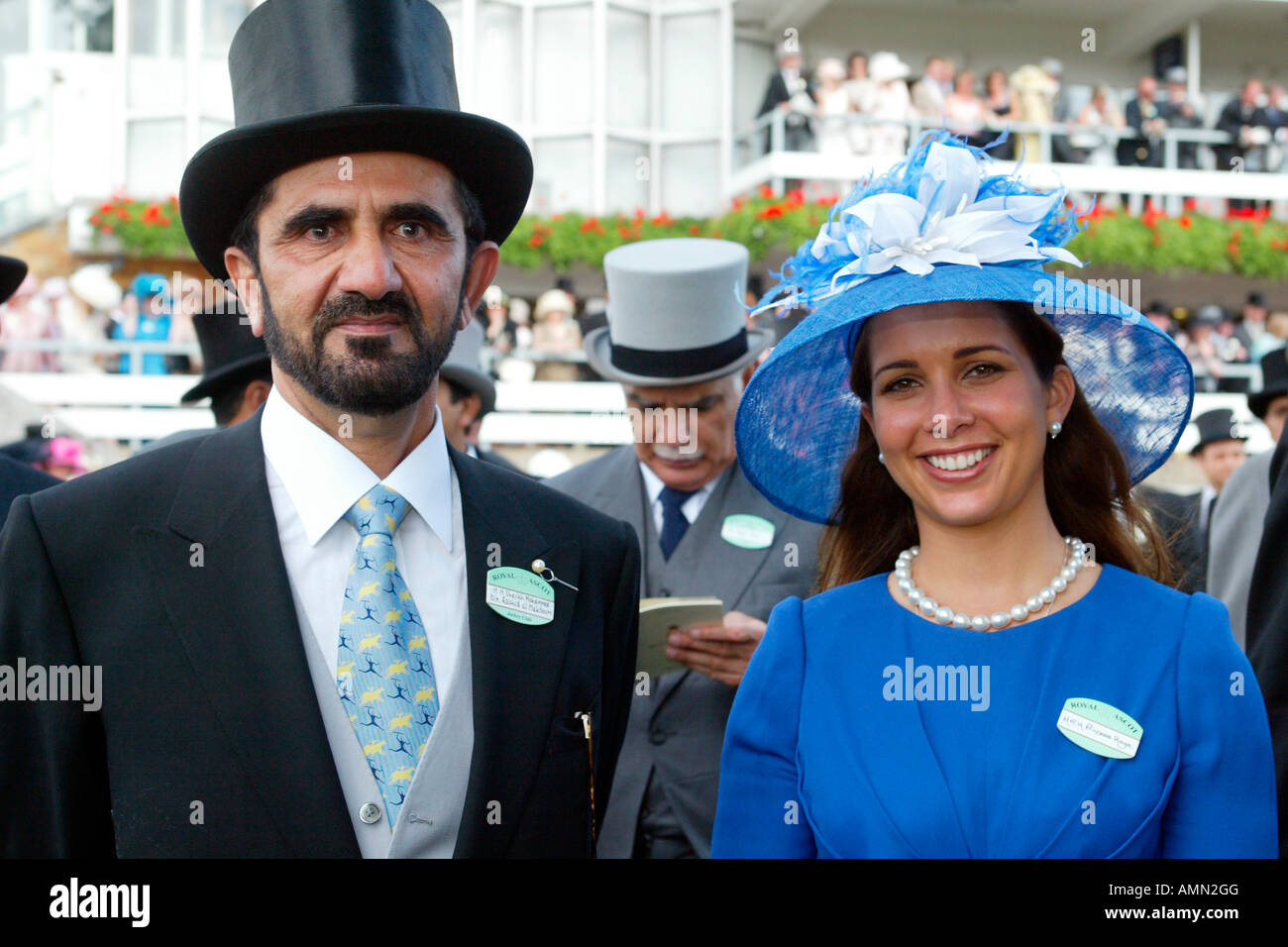 Sheikh Mohammed bin Rashid al Maktoum and his wife Princess Haya of Jordan Stock Photo