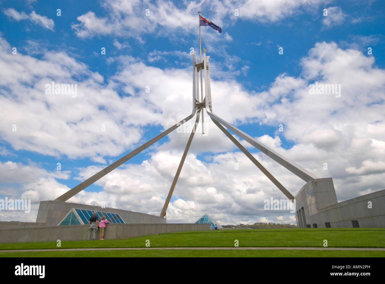 The Australian Federal Parliament in Canberra ACT Australia Stock Photo