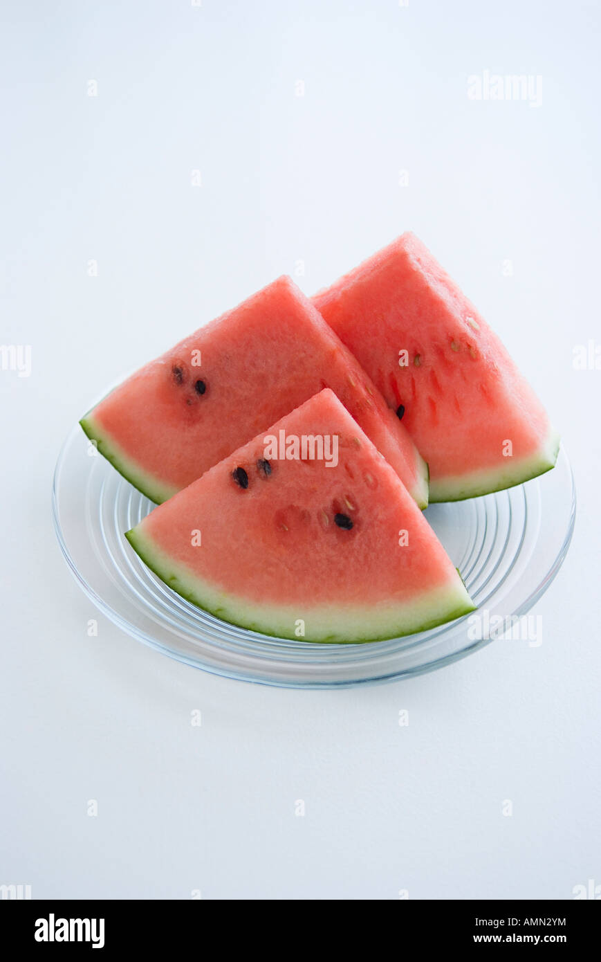 Slices of watermelon Stock Photo