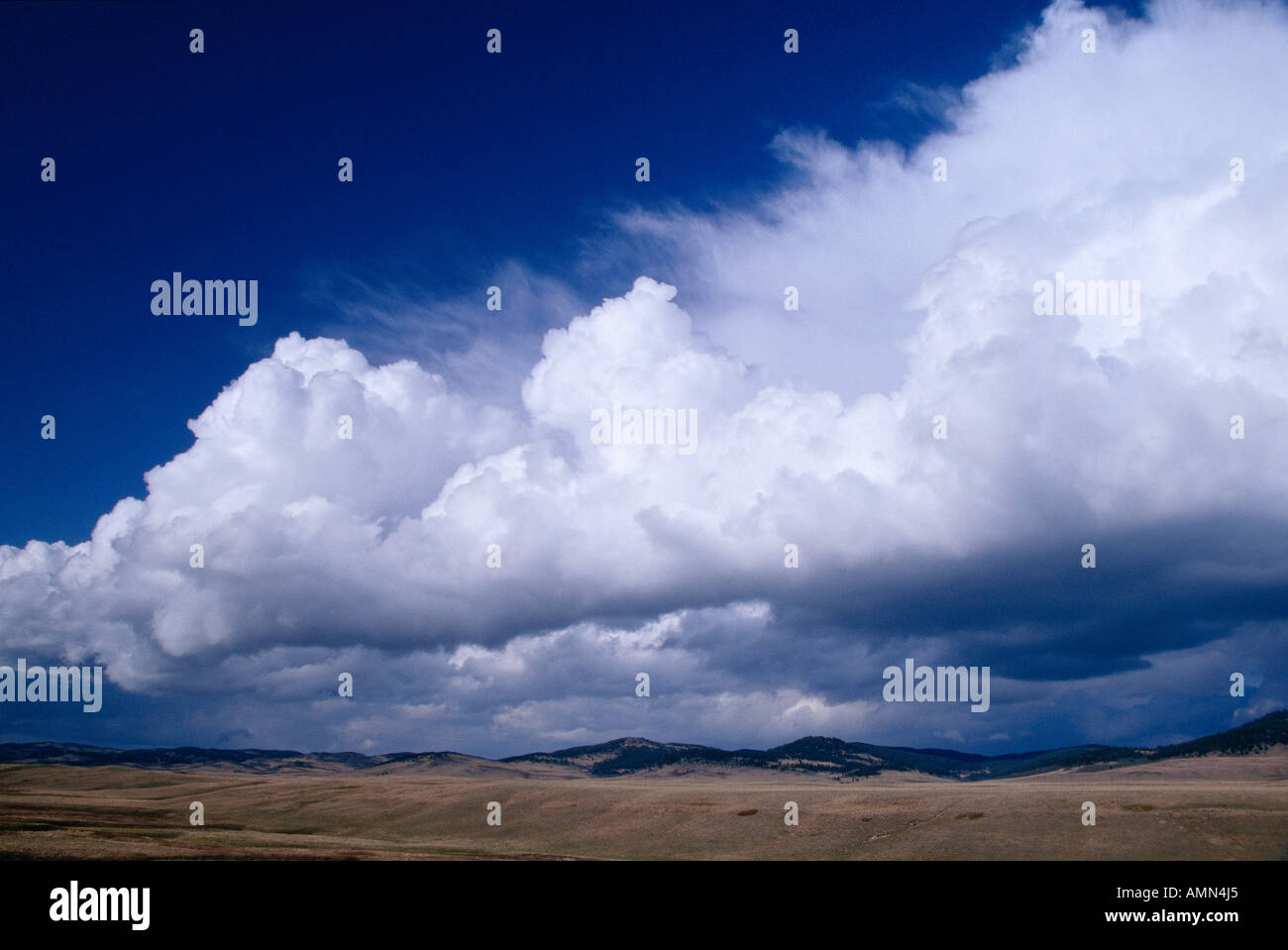 Clouds over Alberta Foothills Stock Photo