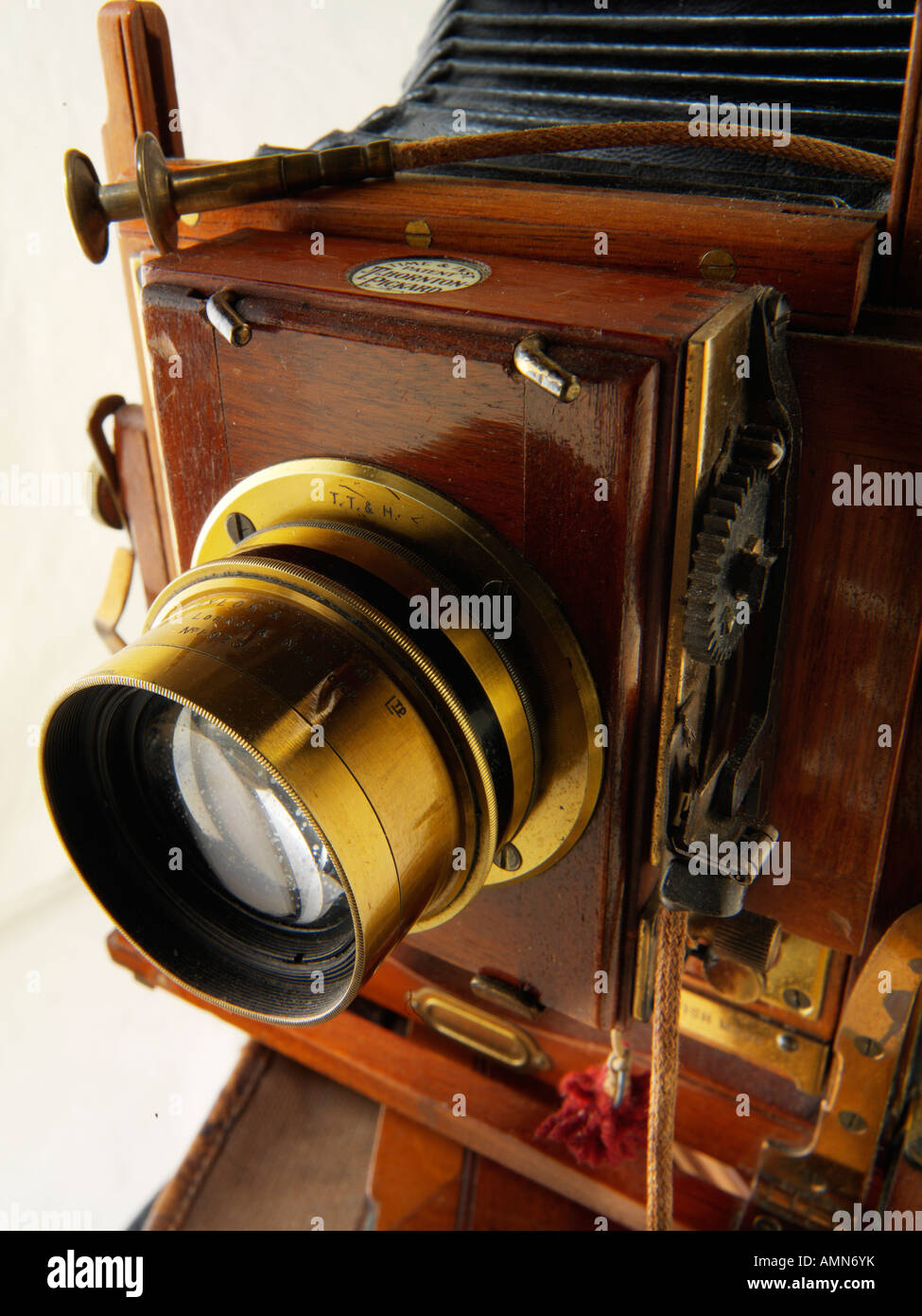 Thornton Pickard wooden bellows view camera Stock Photo