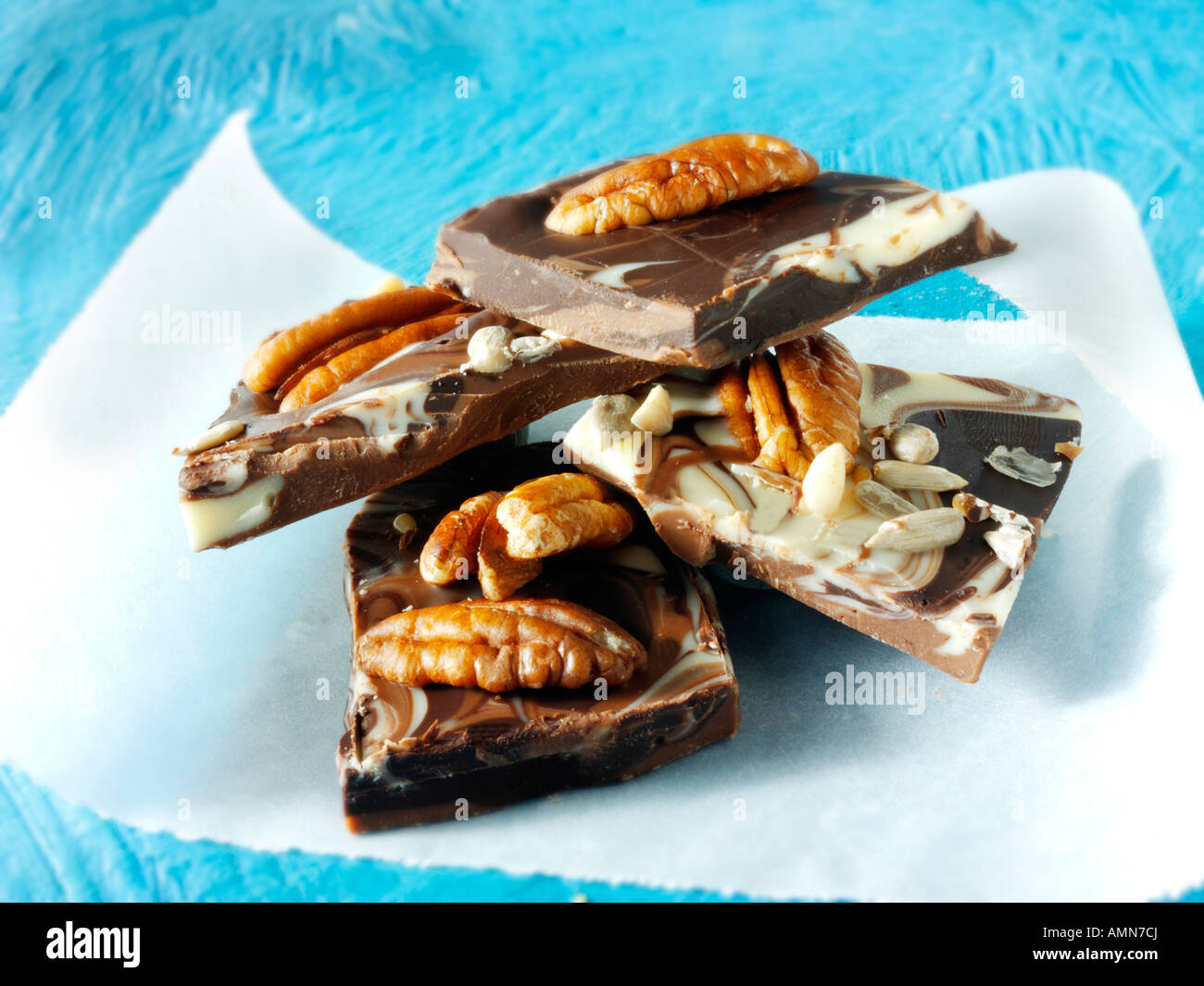 Chocolate swirl biscuits Stock Photo