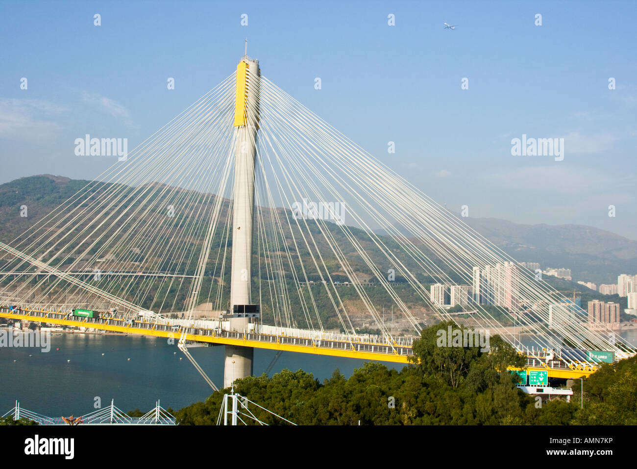 Ting Kau Cable Stayed Bridge in Tsing Yi Hong Kong Stock Photo Alamy