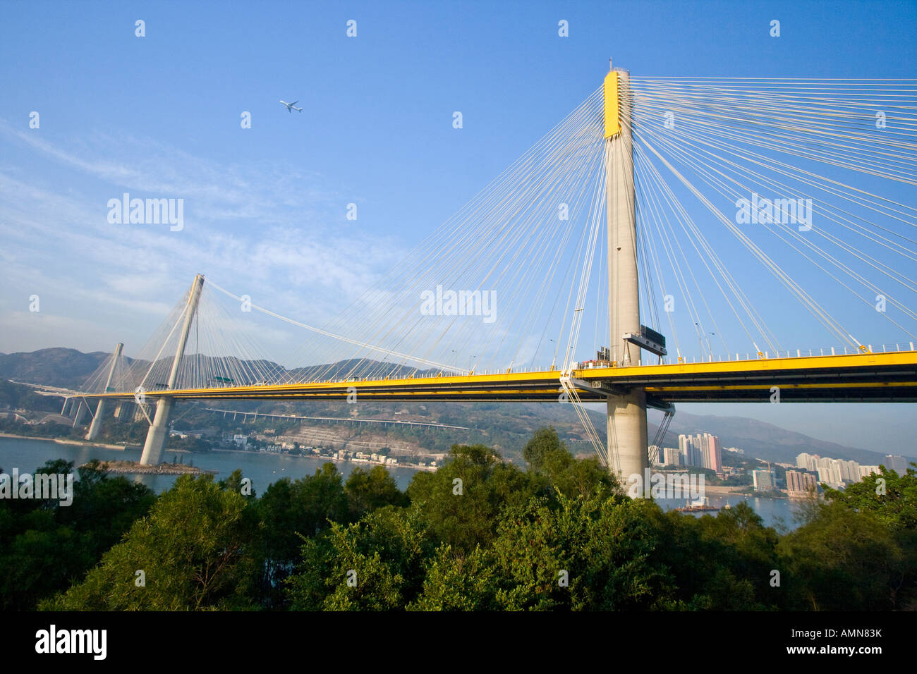 Ting Kau Cable Stayed Bridge in Tsing Yi Hong Kong Stock Photo Alamy
