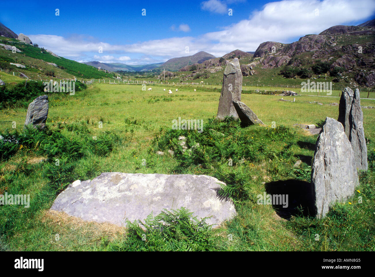 Ancient stone circle in Cork Ireland Stock Photo
