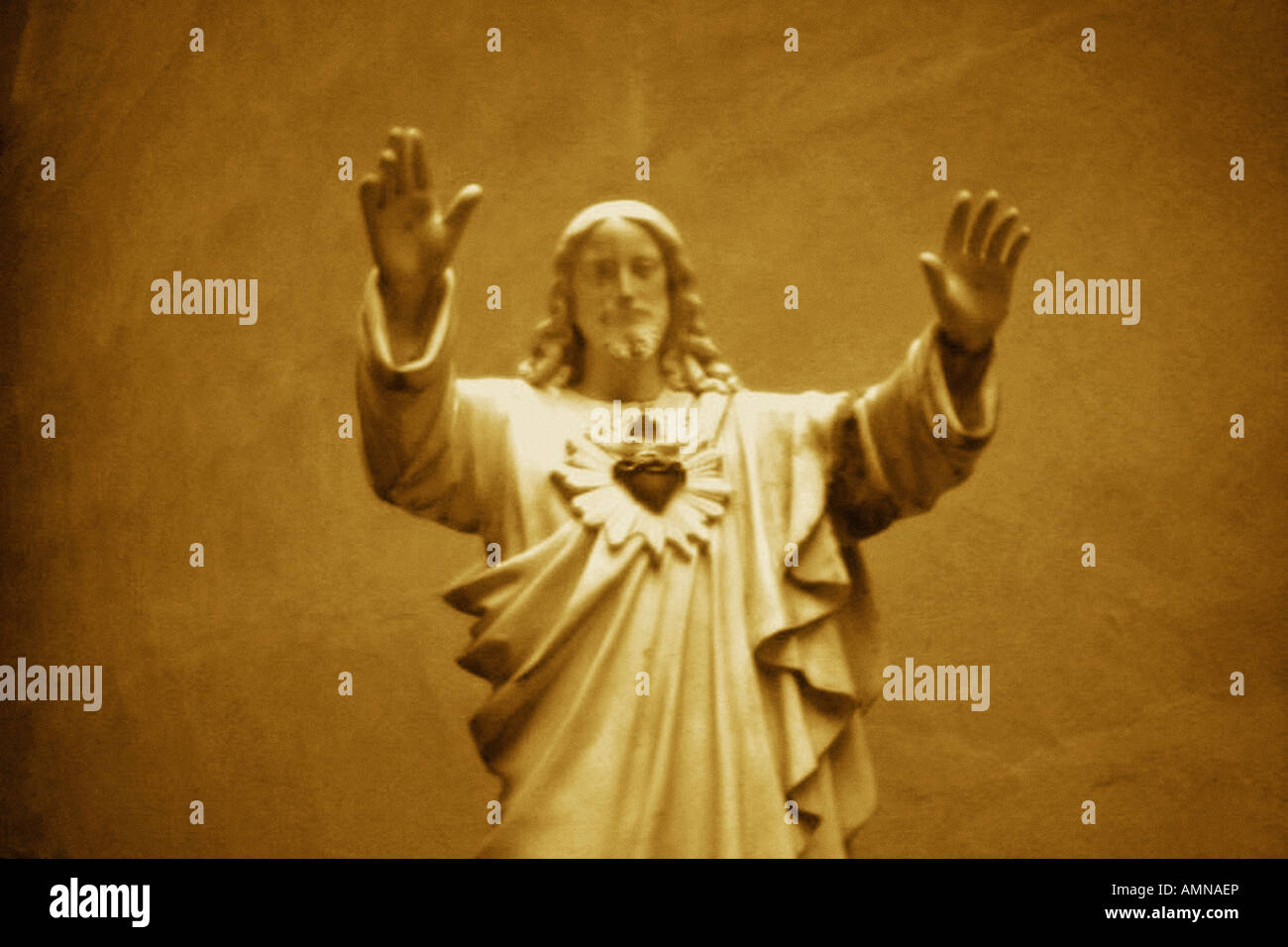Jesus Statue in church yard Stock Photo Alamy