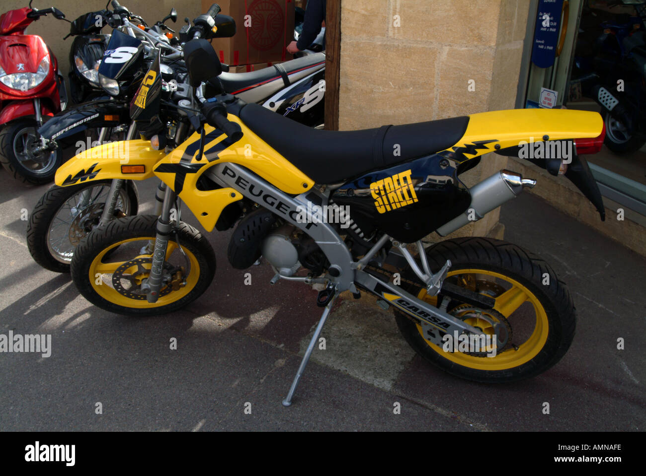 Motor bikes for sale France Stock Photo Alamy
