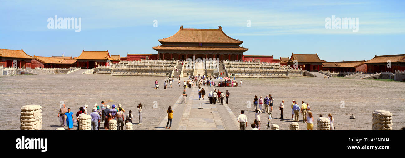 The Forbidden City Tai He Dian Hall of Supreme Harmony in Beijing in Hebei Province People s Republic of China Stock Photo