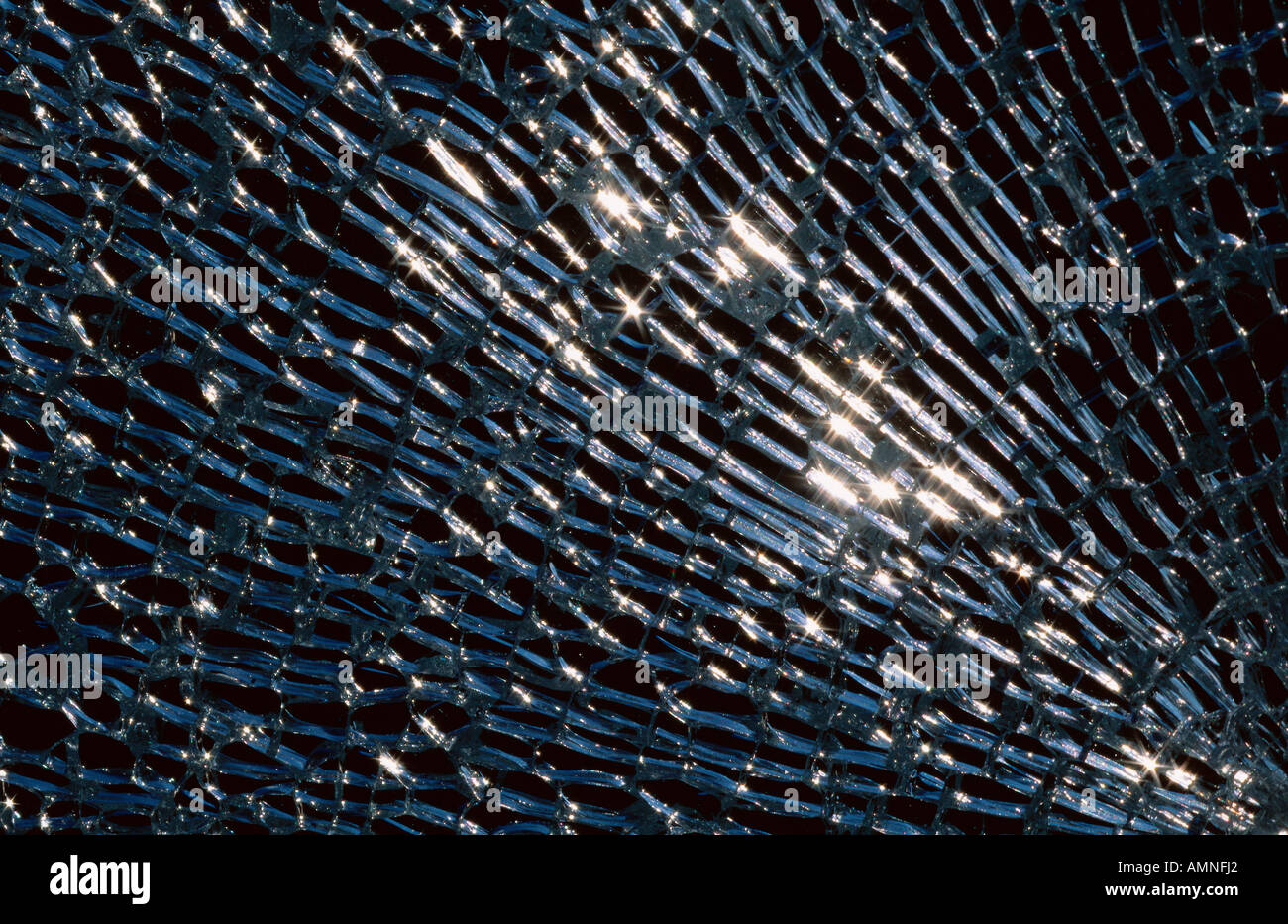 Patterns of Shattered Glass Stock Photo Alamy