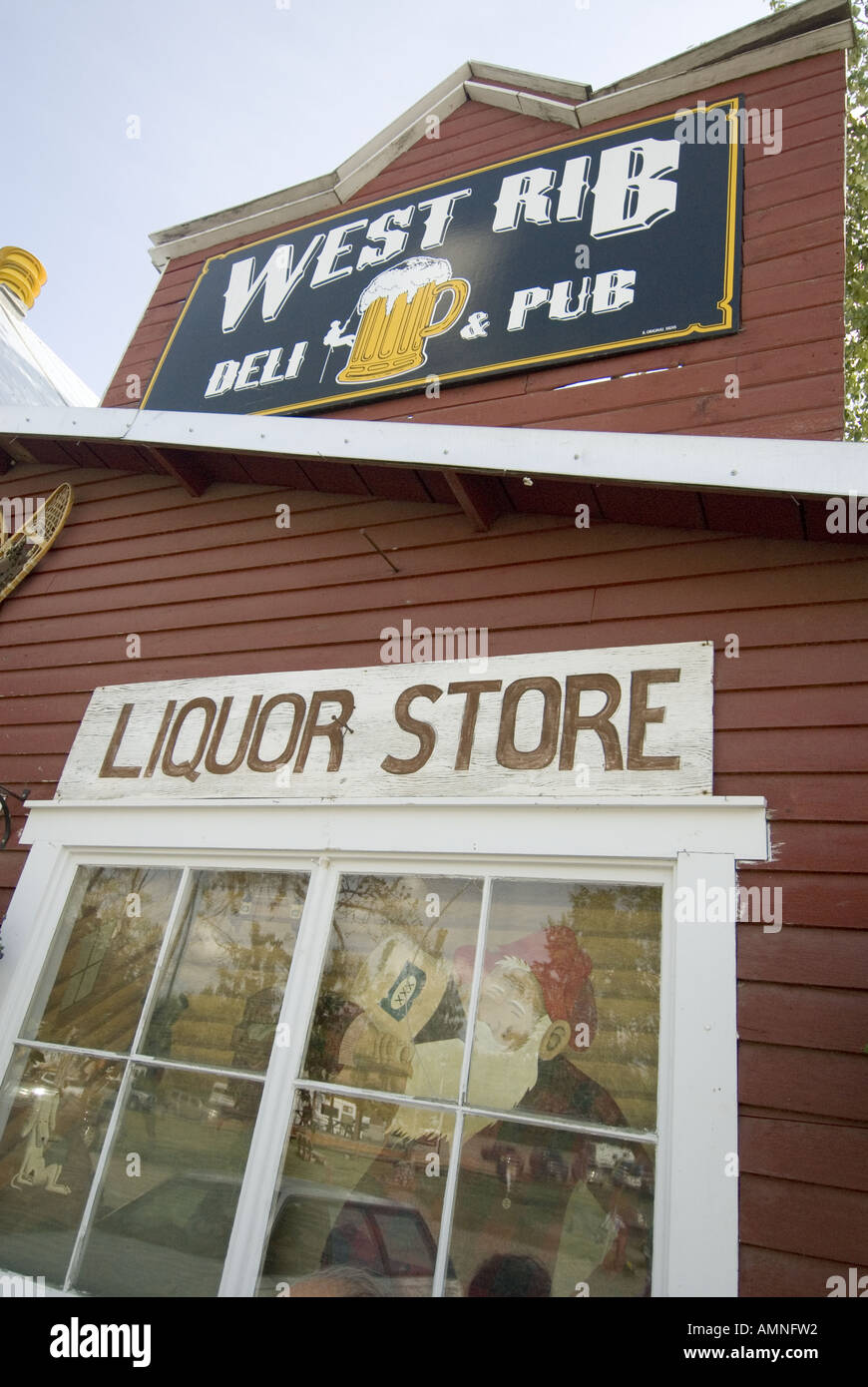 ALASKA TOWN OF TALKEETNA COLORFUL STREET SCENES ON MAIN STREET Stock Photo