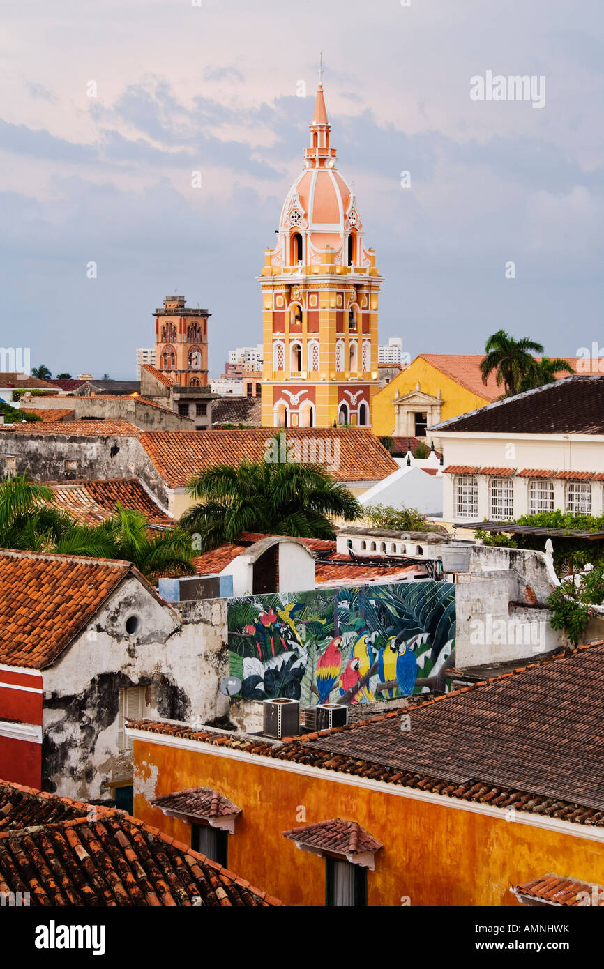 Cartagena's Cathedral and Rooftops, Cartagena, Colombia Stock Photo Alamy