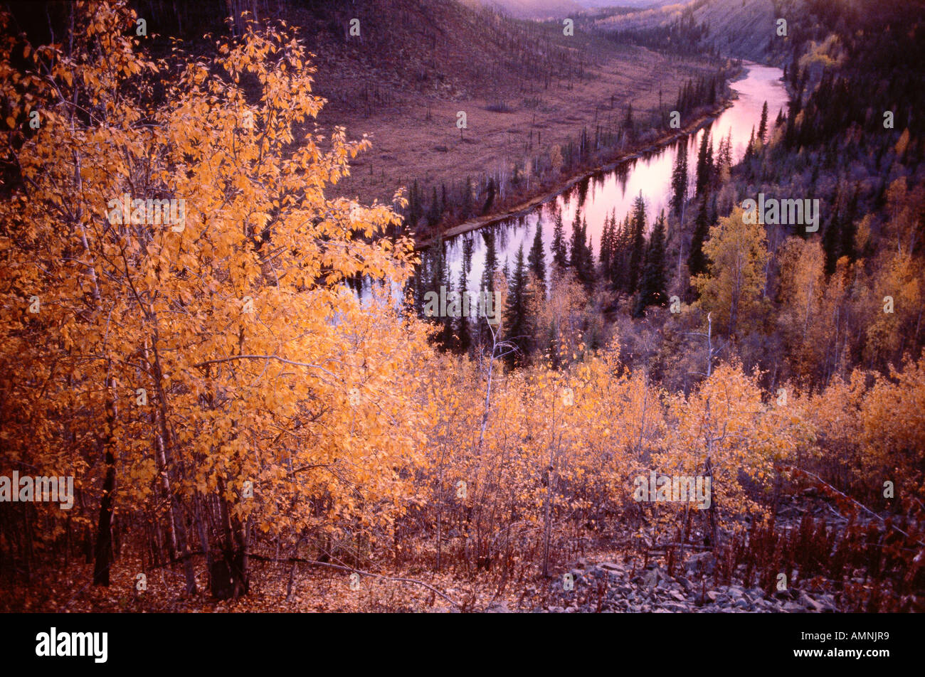 Fall Scenic, Alaska, USA Stock Photo