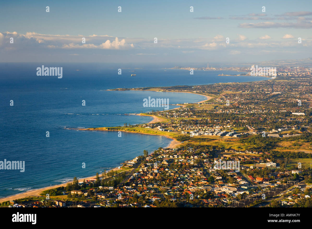 View of Wollongong From Sublime Point, New South Wales, Australia Stock Photo