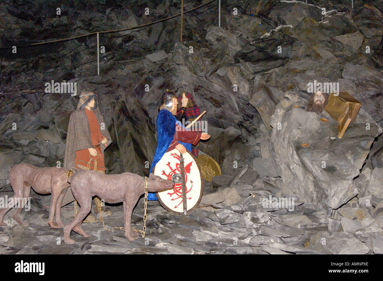 Display King Arthur s Labyrinth Corris Craft Centre North West Wales