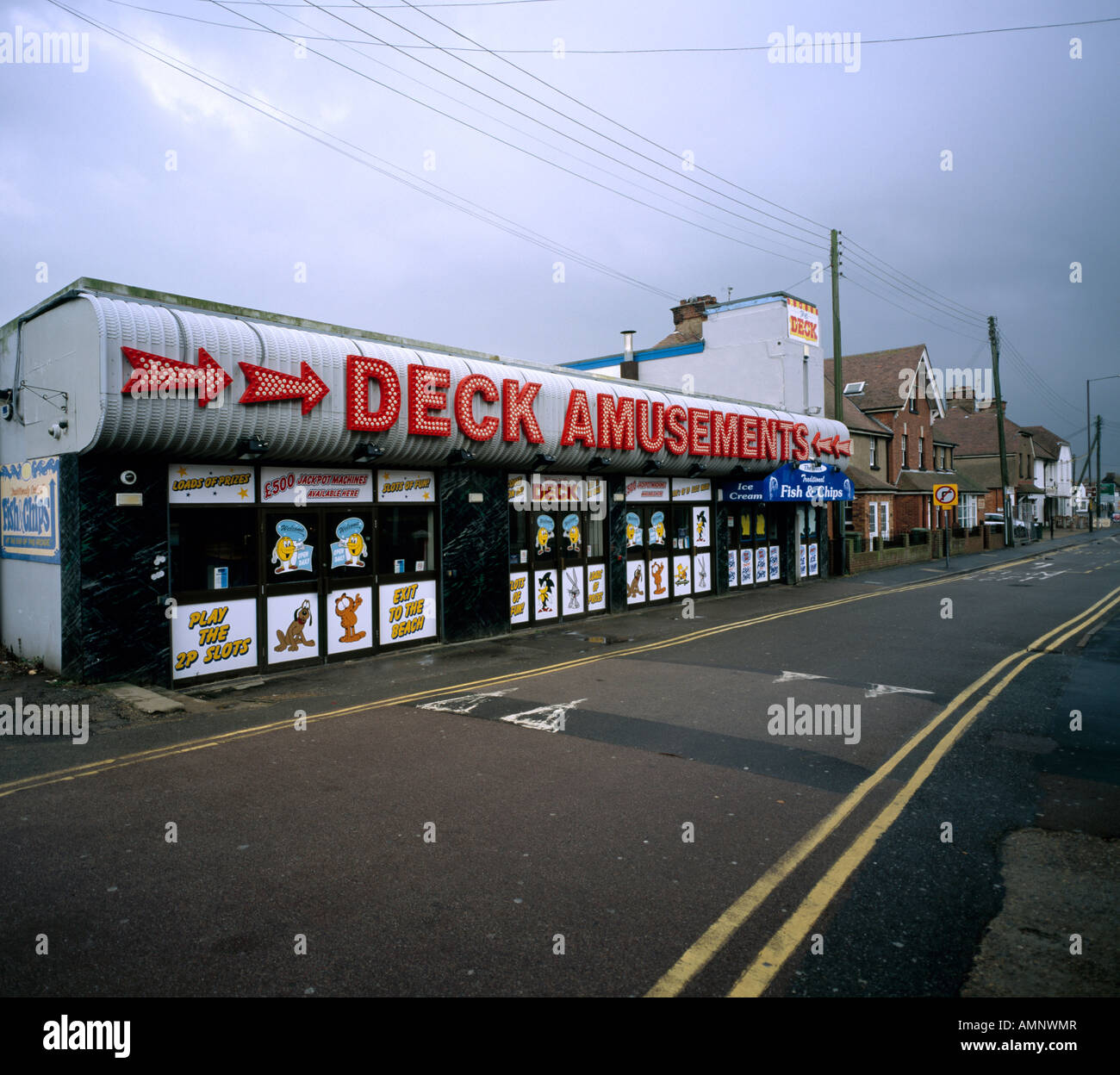 Deck Amusements Dymchurch Kent England UK Stock Photo Alamy