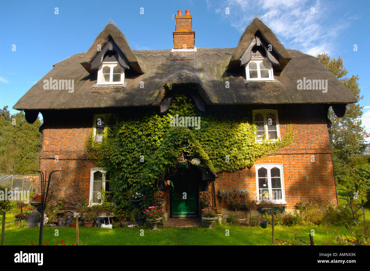 Traditional thatched house near Orford, East Anglia, Suffolk, England