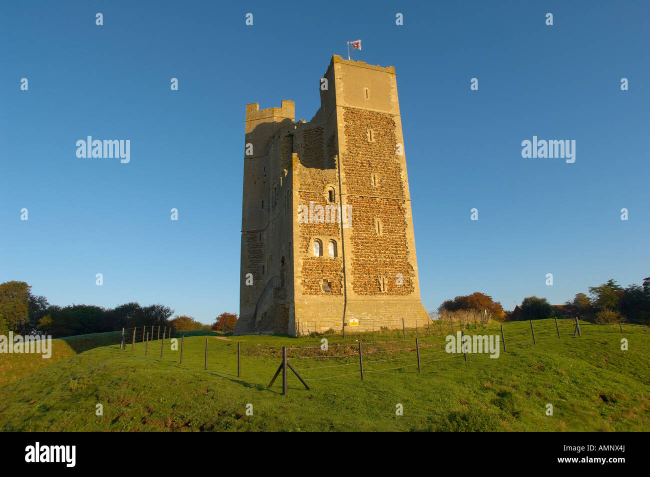 Norman Keep castle at Suffolk, Orford  East Anglia,England. Near Aldeburgh. Stock Photo