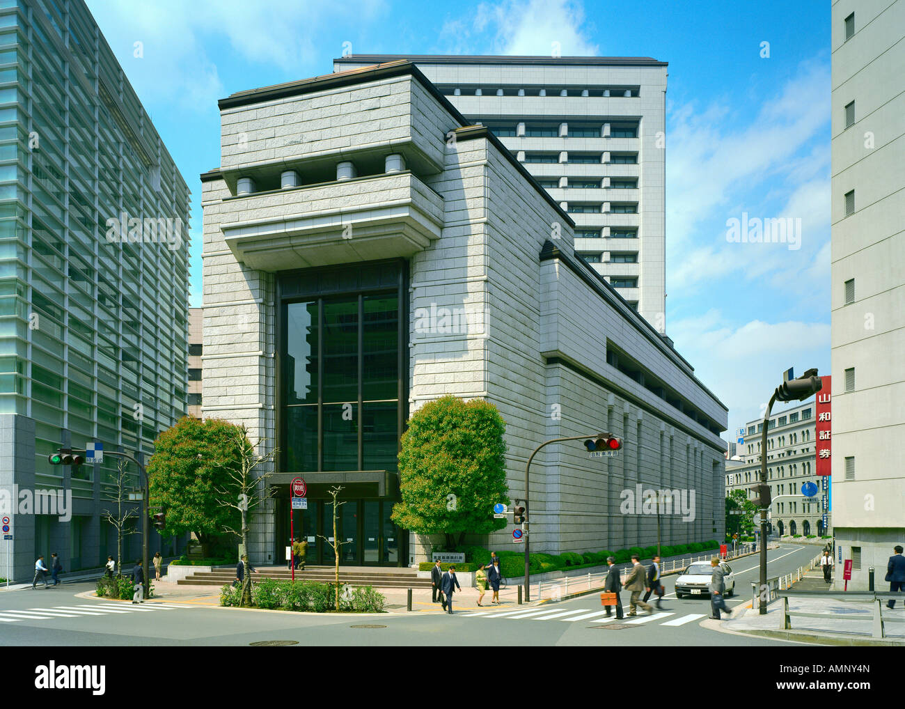 The Front of the Tokyo Stock Exchange Stock Photo