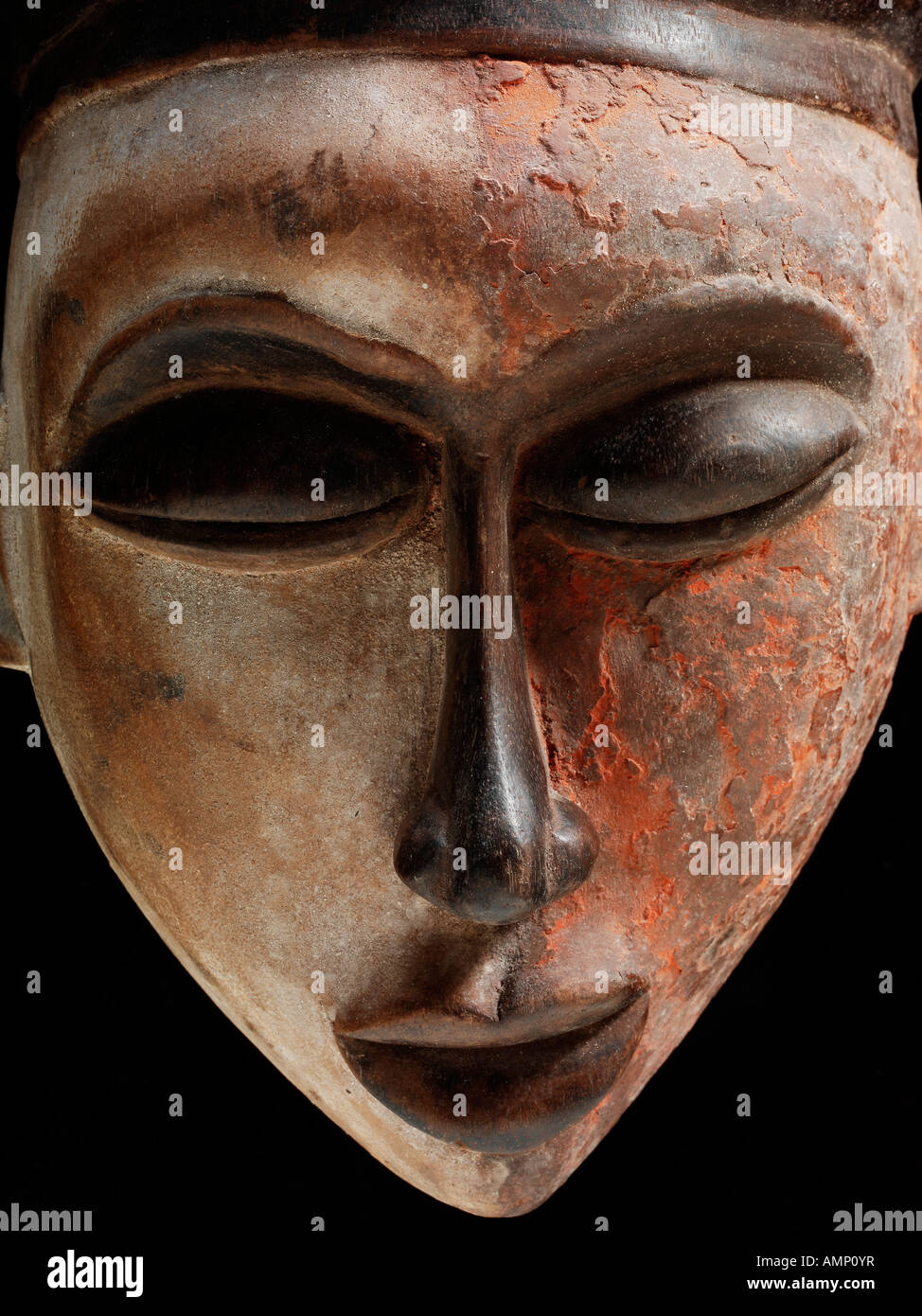 Ethnic traditional African mask. Art and craft. Stock Photo