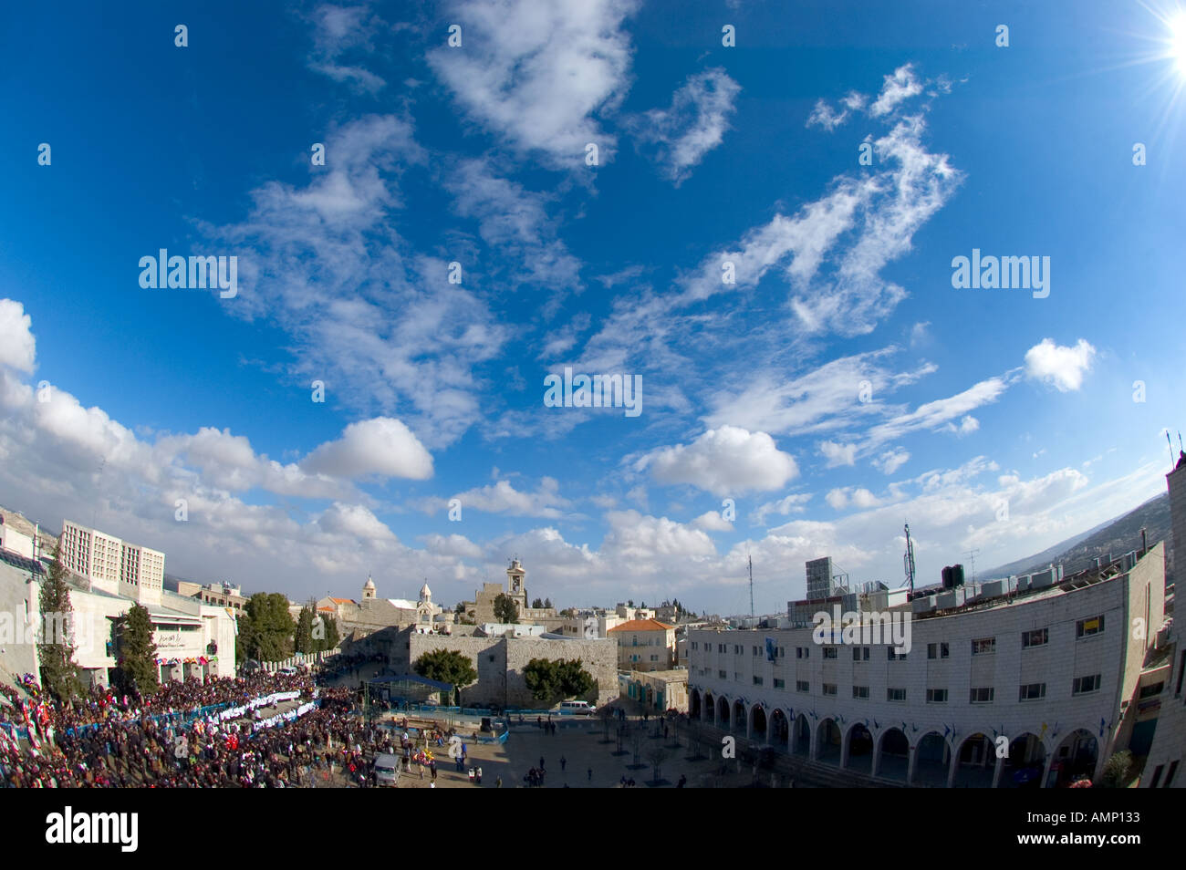 Palestinian Authority Bethlehem Manger Square and church of the