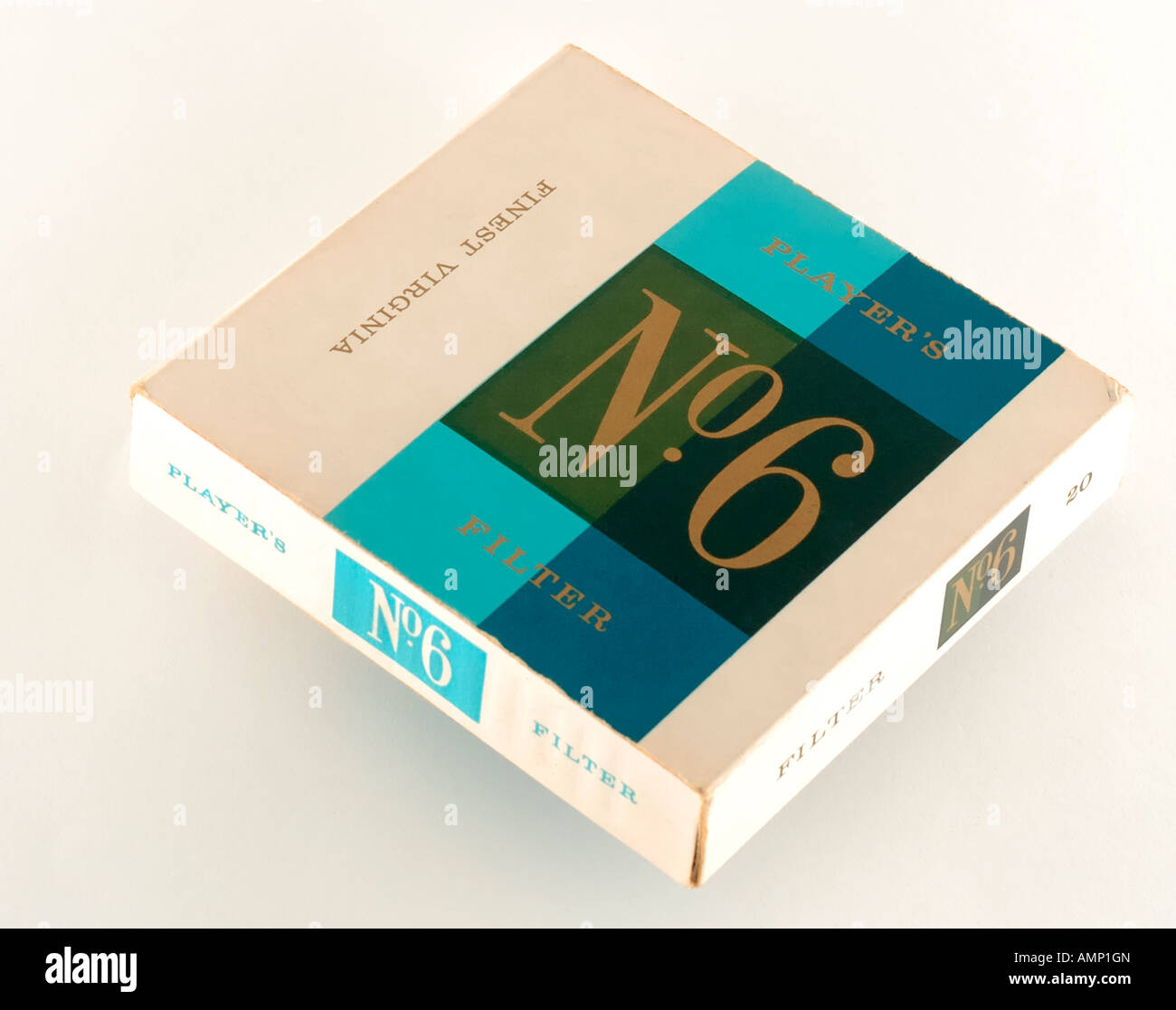 Packet of Old No6 20 Cigarettes Stock Photo