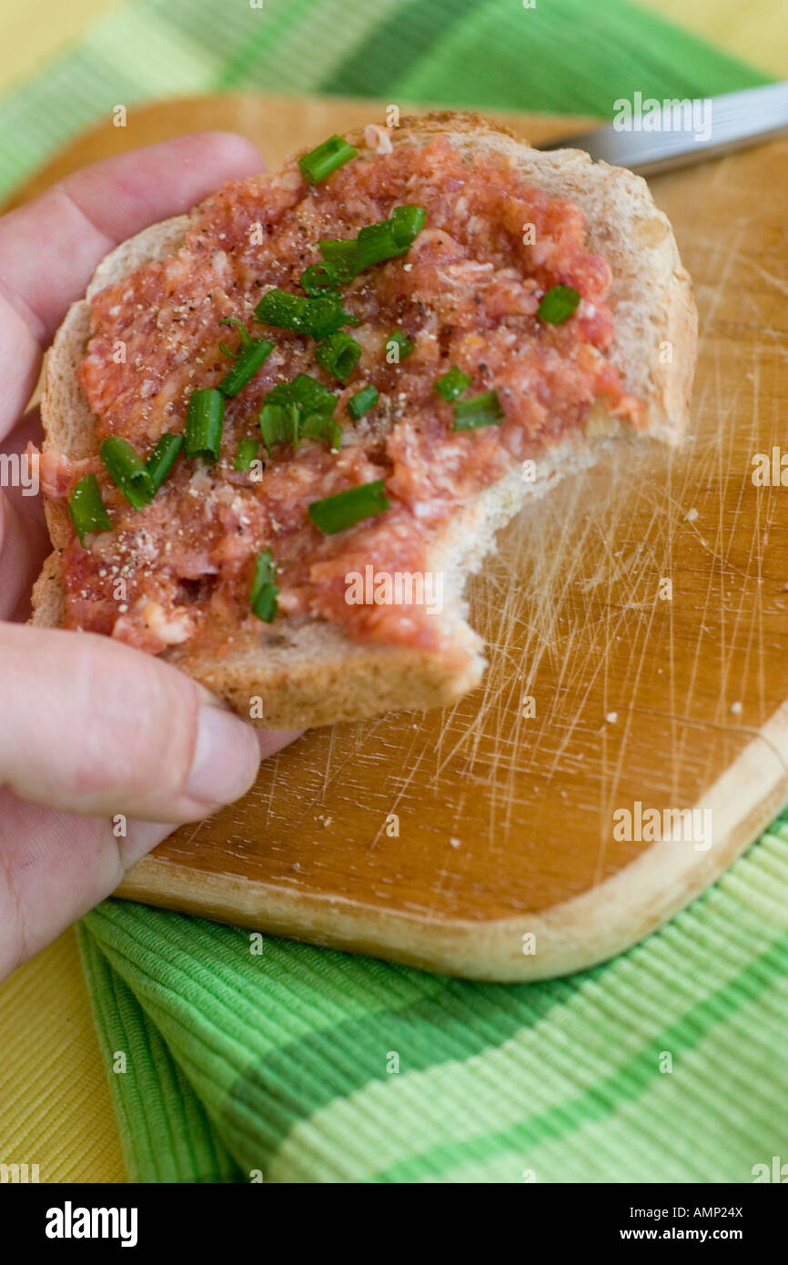 Toast in the hand Stock Photo Alamy