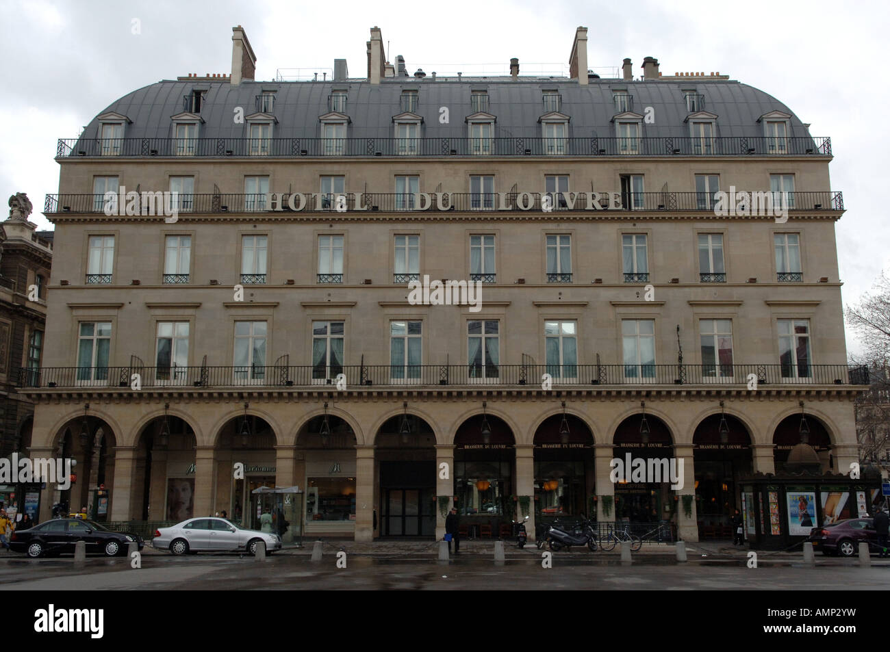 Hotel Du Louvre Paris France Stock Photo