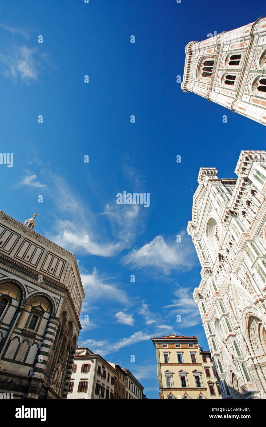 Florence Duomo, Campanile and Baptistry, Italy Stock Photo